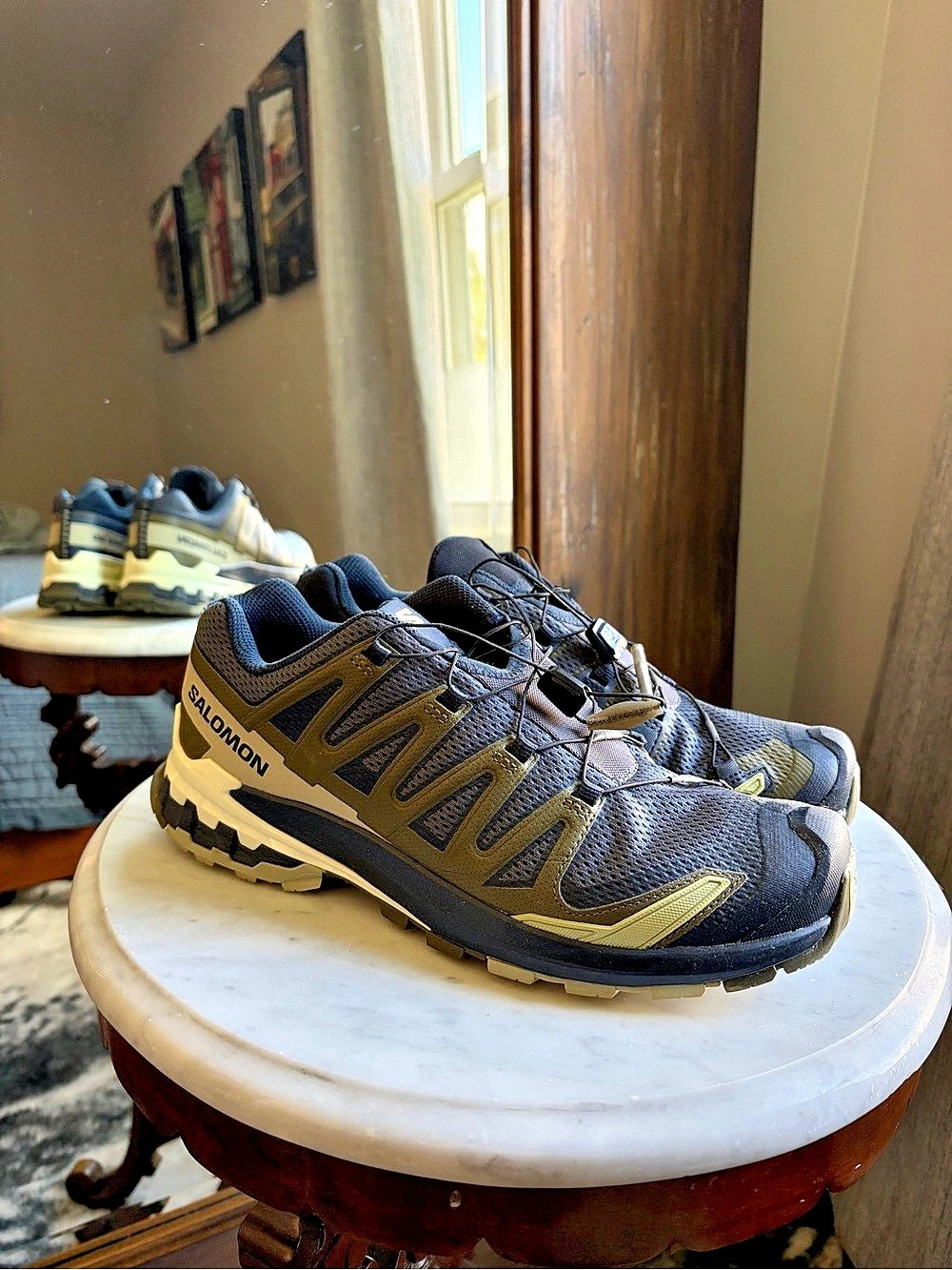 Salomon XA Pro 3D Men’s Trail Shoes US 10.5 Blue & Green